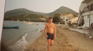 Messonghi beach 1982 by Julie Reeves